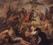 Meetin of King Ferdinand of Hungary and the Cardinal Infante Ferdinand before the Battle of Nordingen, Peter Paul Rubens